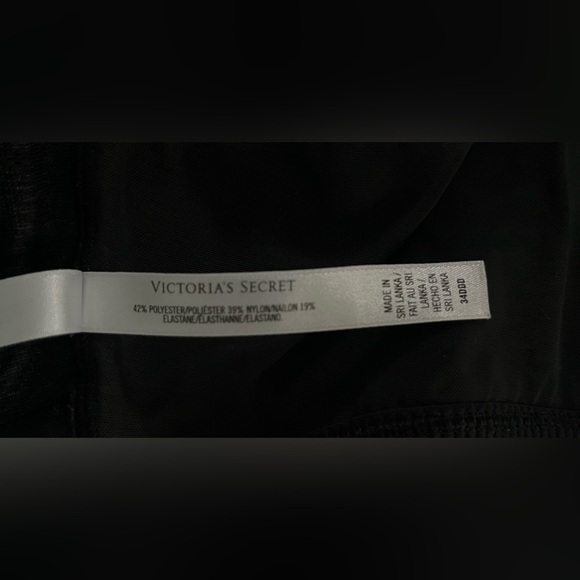 Victoria's Secret VSX Knockout Front Zip Sports Bra 34DDD Gray Black Padded - Picture 8 of 10